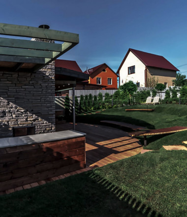 Садовые композиции в ландшафтном дизайне - заказать садовые композиции, цена в Москве
